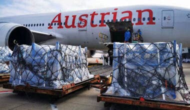 Austrian Airlines, Boeing 777, Makeshift Freighter