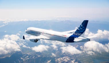 Airbus A220-300 in-flight