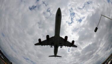 A340-600 Plane Silhouette