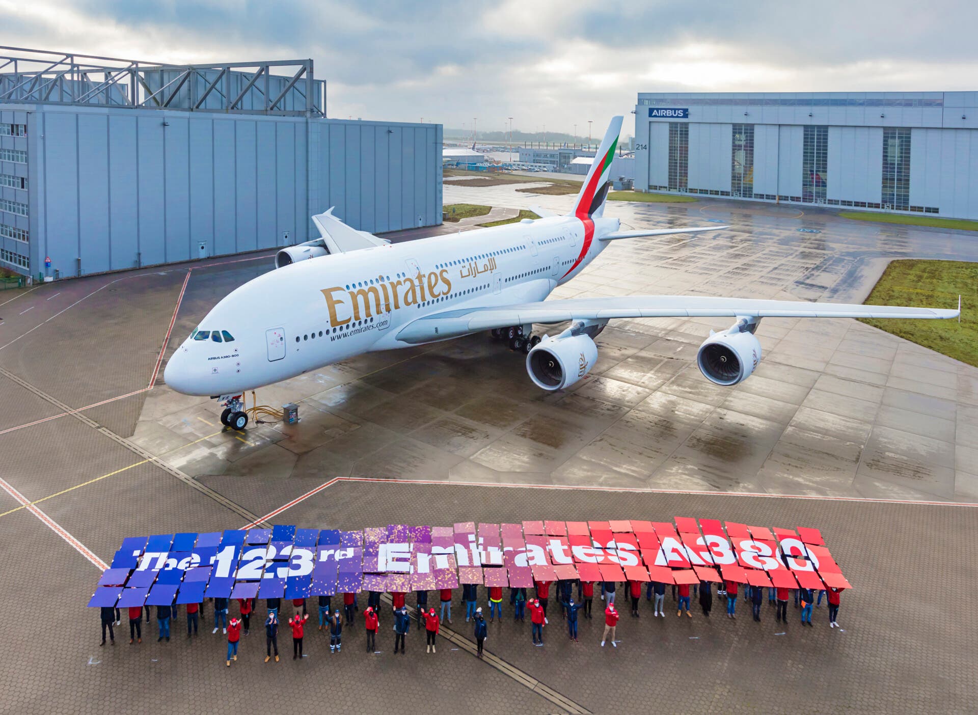 Emirates, Airbus A380, Last Delivery