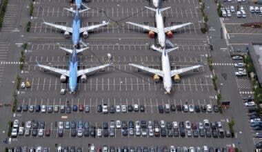 Boeing 737 MAX car park
