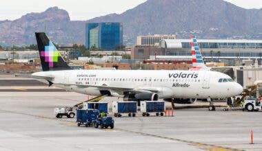 Volaris Airbus A320-200 aircraft seen at Phoenix Sky Harbor