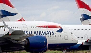 British Airways, Airbus A380, Storage