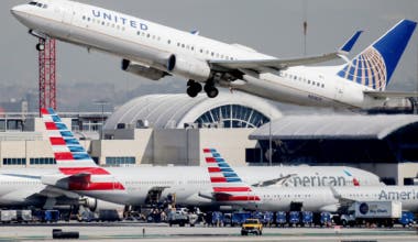 United, American, LAX