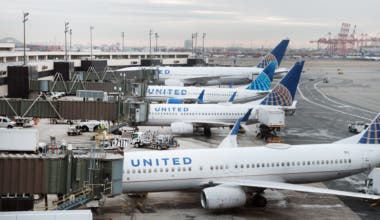 United Airlines Newark Getty