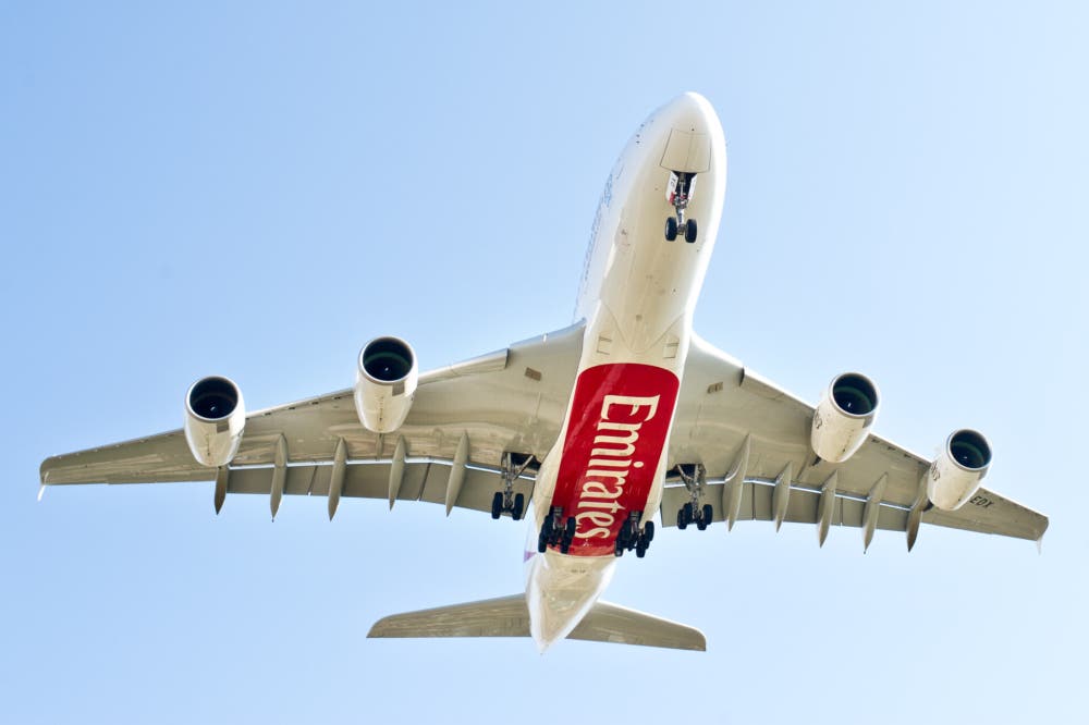 Emirates, Airbus A380, Return