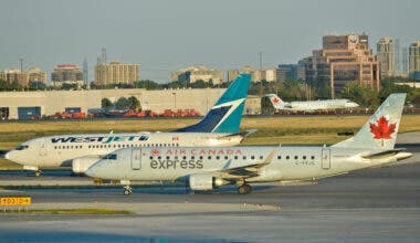Air Canada and WestJet Getty
