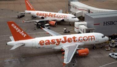 London Gatwick Airport Passenger Jets on the Stand