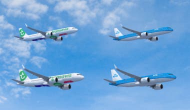 KLM transavia Air France A320neo A321neo A350F