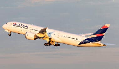 LATAM Boeing 787 taking off