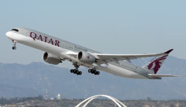 Qatar Airways A350 LAX