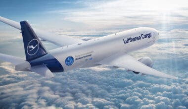 Lufthansa Cargo, Boeing 777F, Sharkskin